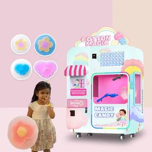 High Efficiency Automated Fast Production Cotton <b>Candy</b> Vending <b>Machine</b> - Product Image 1