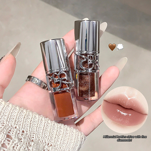 Gege กระจกลิปกลอสแวววาวกันน้ำได้สีสันสดใสให้ความชุ่มชื้นลิปกลอสความงามที่ชัดเจนสำหรับผู้หญิง - Product Image 6