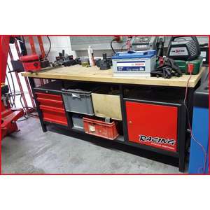 KS TOOLS - 865.0201 X établi extra long avec 3 tiroirs et 1 porte-EAN 4042146209424 BANCS DE TRAVAIL ET TABLES - Product Image 4