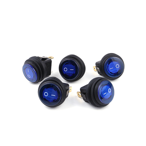 Interrupteur à bascule miniature rond à 4 broches T125 55 1e4 250v 21*15 Mini blanc LED On-on r11 T105/2 broches 16a 250v 3 voies 20mm montage fileté - Product Image 2
