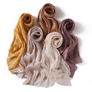 180cm Scarf Long Embroidered Solid Color Women's Wrap Lightweight <b>Shawl</b> - Product Image 4