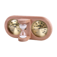 Aksesoris Sauna Cedar Termometer dan Higrometer Jam Pasir 2 in 1 Dijual