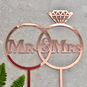 Offre Spéciale M. et <span class=keywords><strong>Mme</strong></span>. Outils de décoration de gâteau en acrylique mariée marié fiançailles décoration de gâteau de mariage fournitures décoration de gâteau - Product Image 5