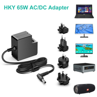 Adaptador de corriente universal de 66W con enchufes intercambiables para EE. UU. Reino Unido AU EU 4 enchufes extraíbles para Mini PC portátil resistente
