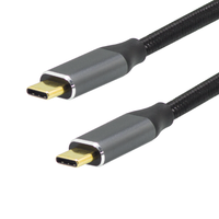 XPB Tressé Nylon USB C 3.2 Gen 2 Câble 4K 60Hz Sortie 20GBPS Fonction de Données 100W PD Faisceau de Câbles de Charge