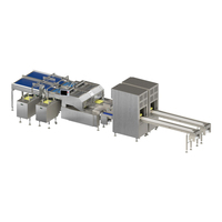 Machine de tri et d'emballage automatique d'œufs en acier inoxydable SUS304 haute capacité, contrôle par écran tactile, production de 72000 pièces/heure, puissance maximale de 4,0 kW