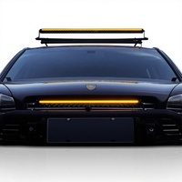 Nouvelle barre lumineuse LED universelle de 20 pouces à une rangée, jaune, Ranger T9, faisceau spot, effet stroboscopique, voiture, camion, tout-terrain, pare-chocs, 7100LM