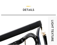 XPZ Nuevas Gafas Elegantes con Protección Anti-luz Azul, Montura Decorativa con Perlas de Colores Personalizadas para Mujer