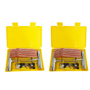 Kit de réparation de pneus d'urgence robuste pour voiture et vélo avec poignée en T, ensemble de réparation de crevaison et de patchs - Product Image 3