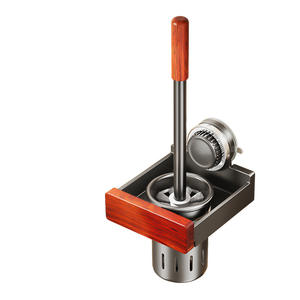 Support mural pour brosse de toilette Ltevc, gris anthracite, rectangulaire, moderne, facile à nettoyer, avec long manche pour salle de bain - Product Image 2