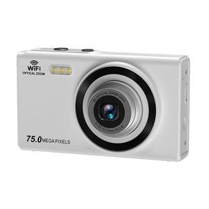 Appareil photo numérique 75,0 mégapixels, zoom optique 3x, Wifi, portable pour les voyages, enregistrement vidéo 4K - Product Image 1