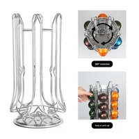 Support rotatif multi-niveaux en fer pour capsules de café, design moderne et simple, pour comptoir de cuisine domestique