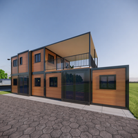Casa Contenedor Expandible de Lujo de 2 Pisos y 20 Pies con Terraza, Modelo 2026 de Alto Rendimiento de Inversión, Villa Modular Prefabricada para Resort