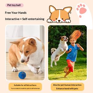 Köpekler İçin Elektrikli Akıllı Dönen Zıplayan Top, Isırmaya Dayanıklı Yerçekimli Köpük ETPU Malzemeden Yapılmış İnteraktif Oyuncak - Product Image 5