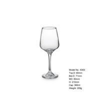 Verres à vin rouge modernes de haute qualité, modèle VETRO 6303, en aluminium et argile, à long pied, transparents, pour fêtes