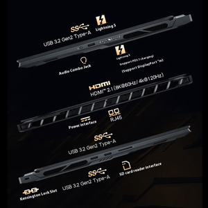 高性能64gb 6TB视窗11笔记本18英寸4k显示器泰坦18超2025学生教育和编码笔记本电脑 - Product Image 3