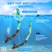 Masque de plongée sous-marine étanche professionnel tubas masque équipement lunettes lunettes plongée natation facile souffle Tube ensemble