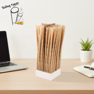 OEM customized logo cone roll paper 100% natural wood pulp biodegradable in various sizes designed specifically for <b>smoking</b> - Product Image 1