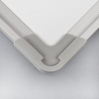 Tableau blanc pliable Double face Portable chevalet de bureau à 180 degrés cadre en aluminium personnalisé deux aimants métal plastique blanc