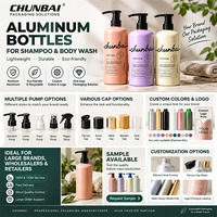 Bouteille en aluminium personnalisée avec pompe moussante pour gel douche, savon liquide, 120 ml, 150 ml, 20 oz, 300 ml, 750 ml