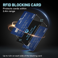 Cartes RFID anti-contrefaçon CR80 avec logo personnalisé 13,56 MHz pour la protection des cartes Visa et la sécurité des biens