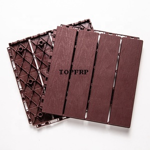 Outdoor Terrace Courtyard Garden Self-laid Wood Grain <b>Plastic</b> <b>Flooring</b> - Product Image 3