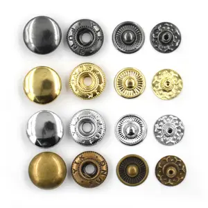 8/10/12.5/15 mm Metal Snap Fastener Buttons 668/655/633/ 831 Snaps Jacket Buttons Clothing Sewing Leather Rivets Buckle