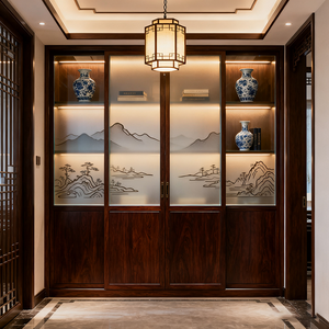 Portes de placard en verre dépoli modernes, cloisons, finition imperméable, utilisation intérieure, cuisine, atelier, école, supermarché, cour - Product Image 6