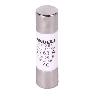 Цилиндрический термоплавкий предохранитель ANDELI GG63A AC 500V-100KA с высокой пропускной способностью для низкого напряжения 250 В номинального напряжения - Product Image 1