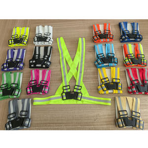 Ceinture de sécurité réglable orange haute visibilité, bretelles de course, gilet de course, sangles de sécurité réfléchissantes, gilet - Product Image 5
