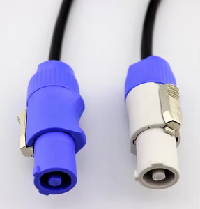 Câble <span class=keywords><strong>hybride</strong></span> professionnel <span class=keywords><strong>XLR</strong></span> 3P personnalisable pour contrôle d'éclairage, Powercon True1, DMX/signal/microphone, OFC 3x2.5mm², extension - Product Image 6