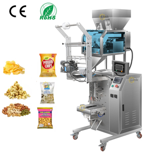 Machine d'emballage de sucre 5G entièrement automatique à double tête de pesage, remplissage et scellage, machines de scellage à chaud pour l'emballage alimentaire - Product Image 1