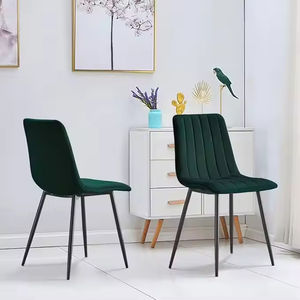 เก้าอี้ทานอาหารกำมะหยี่ เบาะนุ่มสบาย รองรับหลัง ฐานแข็งแรง ดีไซน์เก๋ เหมาะสำหรับห้องรับประทานอาหารที่บ้าน แขก และการใช้งานประจำวัน - Product Image 1