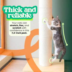 Legenda all'ingrosso tiragraffi per gatti alta Sisal da 50 pollici struttura da arrampicata per gatti con Base in legno massiccio torre dell'albero del gatto - Product Image 4