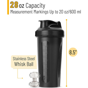 Wholesale Eco Friendly Custom Logo Plain Gym Sports Plastic Fitness Protein <b>Shaker</b> <b>Bottle</b> Cups With Logo - Product Image 2