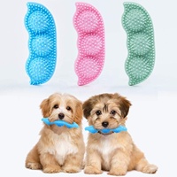 Jouet à mâcher pour soins dentaires des animaux de compagnie 360 °   Jouet de nettoyage complet pour les dents des chiens, en forme de pétale de pois, pour une haleine fraîche