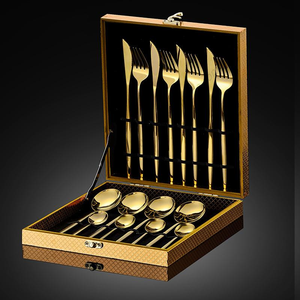 Lot de 16 couverts de luxe en acier inoxydable CXT012 – Couteau, fourchette, cuillère – Idéal pour les dîners et cadeaux - Product Image 3