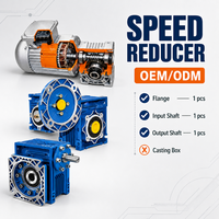 GOLDGUN 15kw GMRV150 Gearbox Pengurang Kecepatan Torsi Tinggi Ukuran Besar dengan Roda Gigi Cacing untuk Perakitan Tangki Pencampur