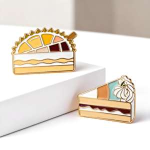 Металлические значки-пинсы с милым дизайном, на заказ, с логотипом, в стиле аниме, с фруктовыми мотивами (манго, банан), из мягкой эмали, для крепления на лацканы - Product Image 3