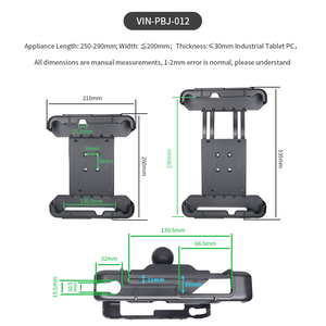 แท่นยึดแท็บเล็ตแบบติดตั้งบนรถยนต์สำหรับงานหนัก AMPS รุ่น FZ-G2 & FZ-A3, Getac UX10 + อื่นๆ, ใช้ได้กับรถบรรทุก, โต๊ะทำงาน, รถยนต์, คลังสินค้า - Product Image 6