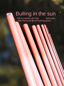 Ji Sakura rose petite <span class=keywords><strong>canne</strong></span> à pêche en carbone Vintage poignée en EVA souple poche Portable section courte <span class=keywords><strong>canne</strong></span> à main pour la pêche aux crevettes Stream - Product Image 2