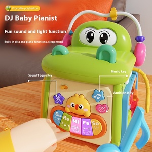 Jouets éducatifs précoces BJQ pour bébé, crocodile multifonctionnel, polyèdre, tambour à sept faces, machine à histoires Xube pour jouet pour bébé - Product Image 2