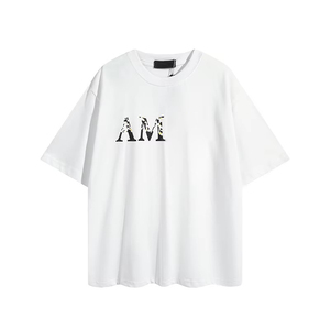 AM13 Camisetas de Gran Venta para Hombre de Diseño Americano en Algodón Personalizadas Estilo Casual Vintage con Gráfico de Letras Impresas - Product Image 4
