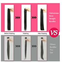 Extensions de cheveux humains vierges brésiliens bruts 100 % naturels, lisses et raides, double épaisseur, pour le dropshipping – Fabricant