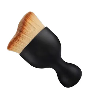 Горячая распродажа, черная ручка, изогнутая Одиночная Кисть для макияжа, кисть для тела, кисть для основы