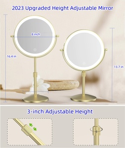 8.5 "Sạc thắp sáng chiều cao điều chỉnh gương trang điểm - Product Image 3