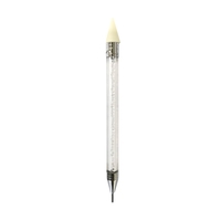 Fabricant vente en gros ensemble de stylos à ongles tête de stylo à double traction avec stylo perforateur adhésif sculpté