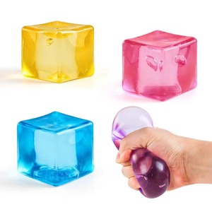 Stress Balls Sensory Toys Squishy Fidget Toys Stress Snowflakes <b>Cube</b> <b>Glow</b> in the Dark - Product Image 3