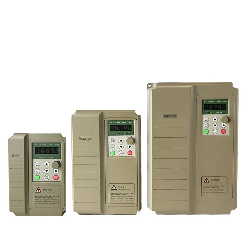 AC drive 220v sampai 380v 11KW 15kW 18,5 kW tegangan input 1PH/3PH 220v, tegangan output 3ph 380V VFD RS485 konverter frekuensi