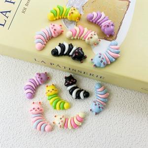 Nouveaux modèles personnalisés colorés pas cher abordable Animal dessin animé mignon bricolage petit insecte résine breloques pour chaussures et étui de téléphone - Product Image 2